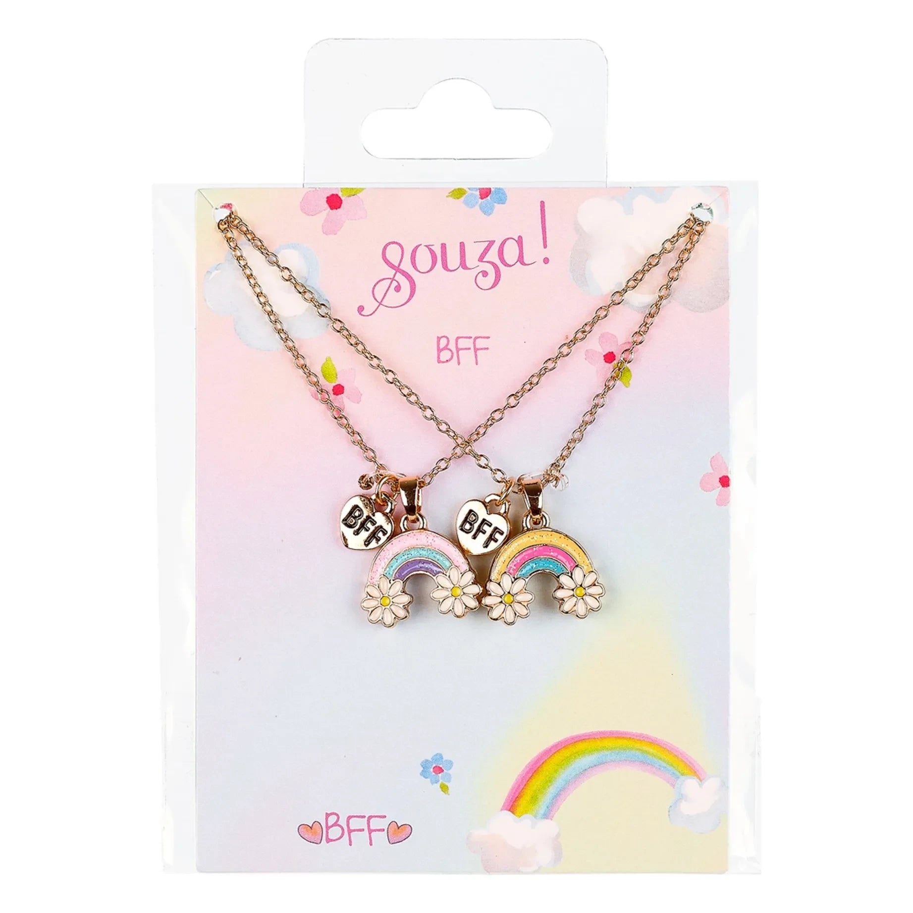 Souza - Set de regalo BFF - Collares de arcoíris