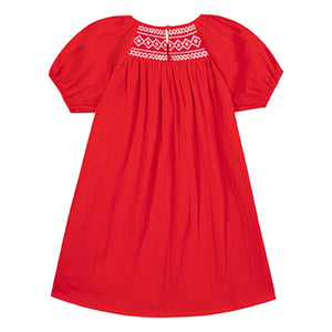 Bonton - Vestido fruncido Nala | Bermellón
