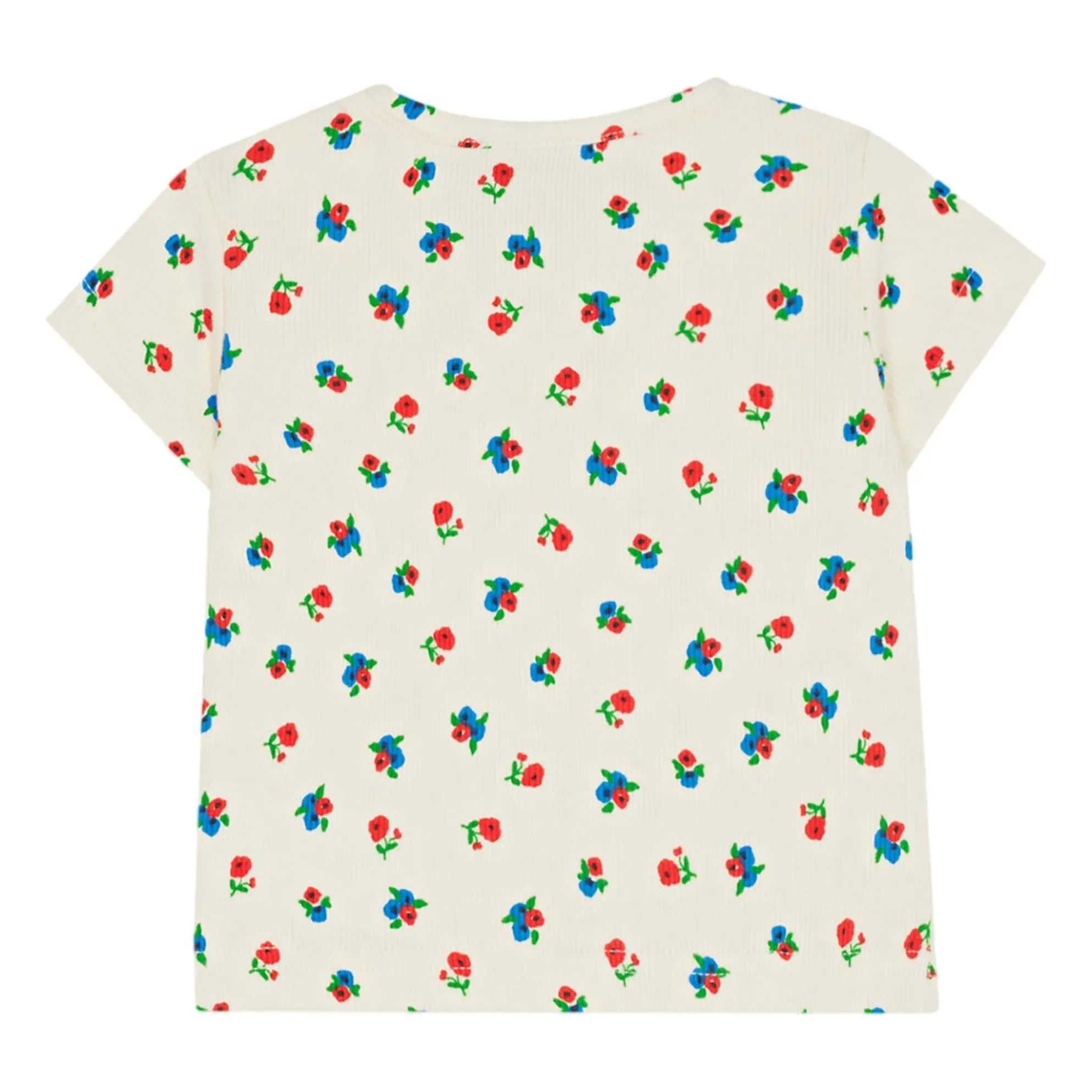 The Campamento - Camiseta Acanalada Estampado Floral | Crudo