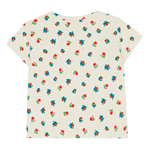 The Campamento - Camiseta Acanalada Estampado Floral | Crudo