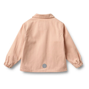 Trigo - Chaqueta de Algodón Orgánico a Rayas Bofo | Melocotón