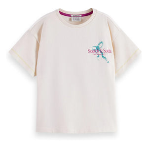 Scotch & Soda - Camiseta con estampado de Scotch & Soda | Crema