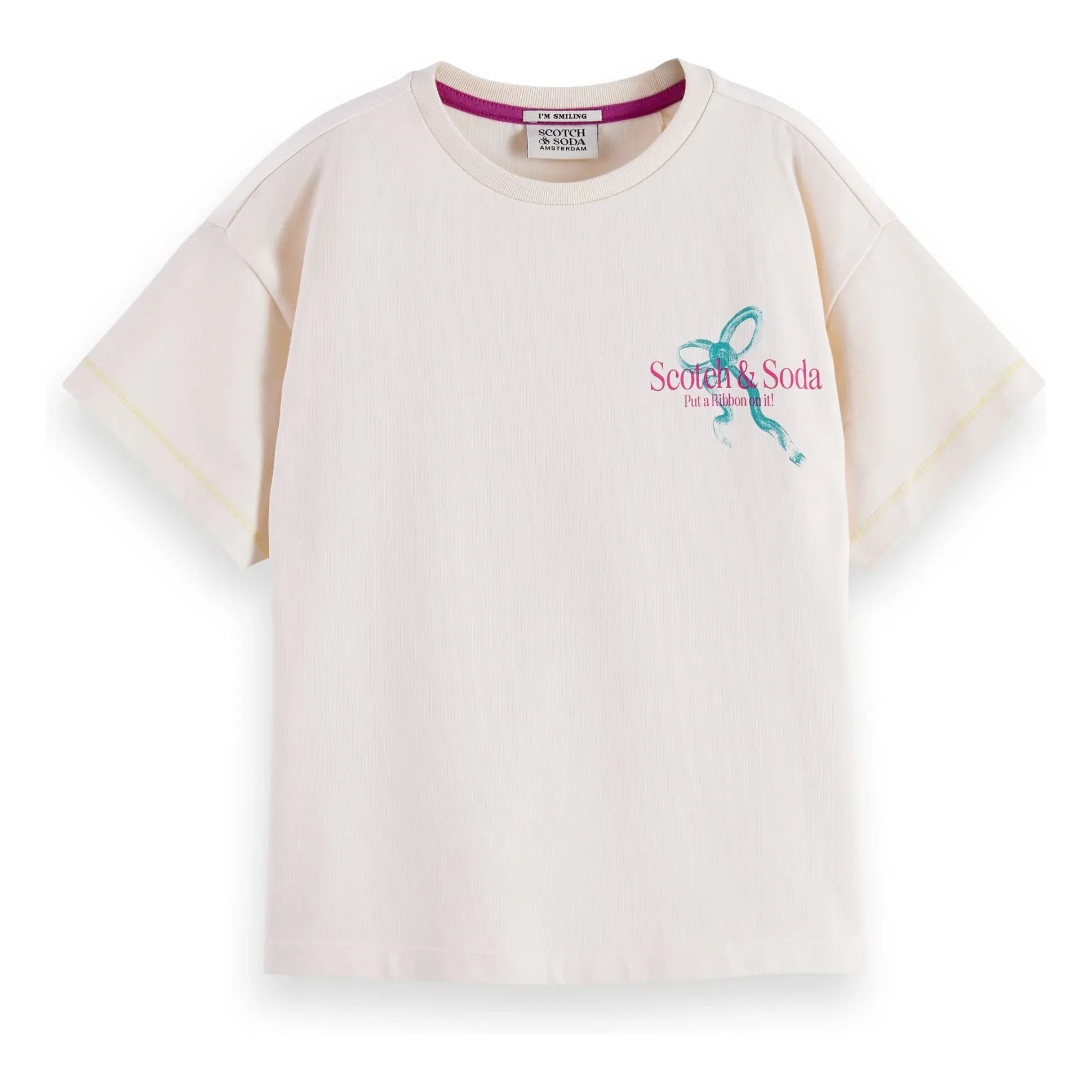 Scotch & Soda - Camiseta con estampado de Scotch & Soda | Crema