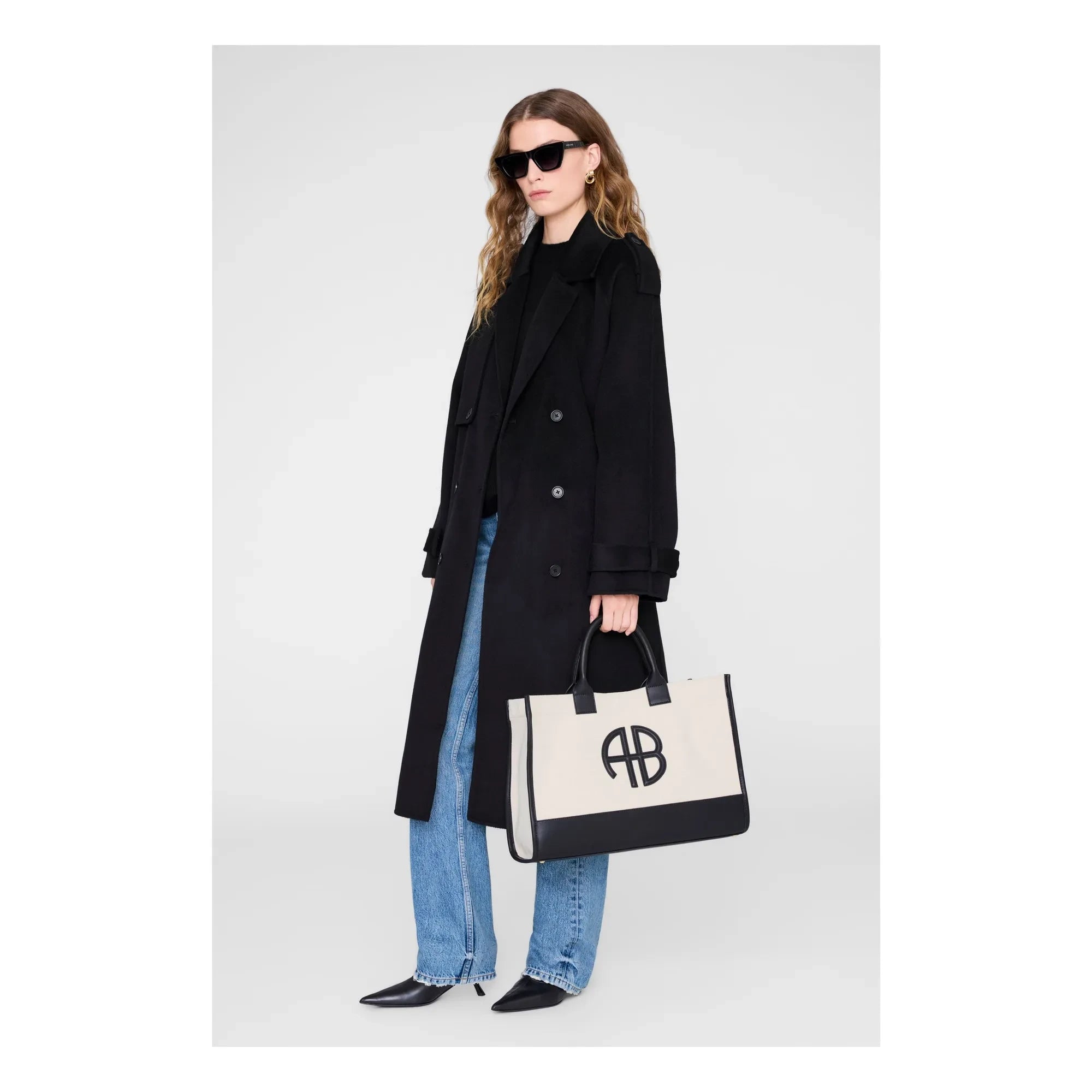 Anine Bing - Bolso tote mediano Lara | Crudo