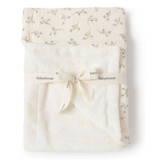 Baby shower - Manta entretiempo de olivo | Crudo