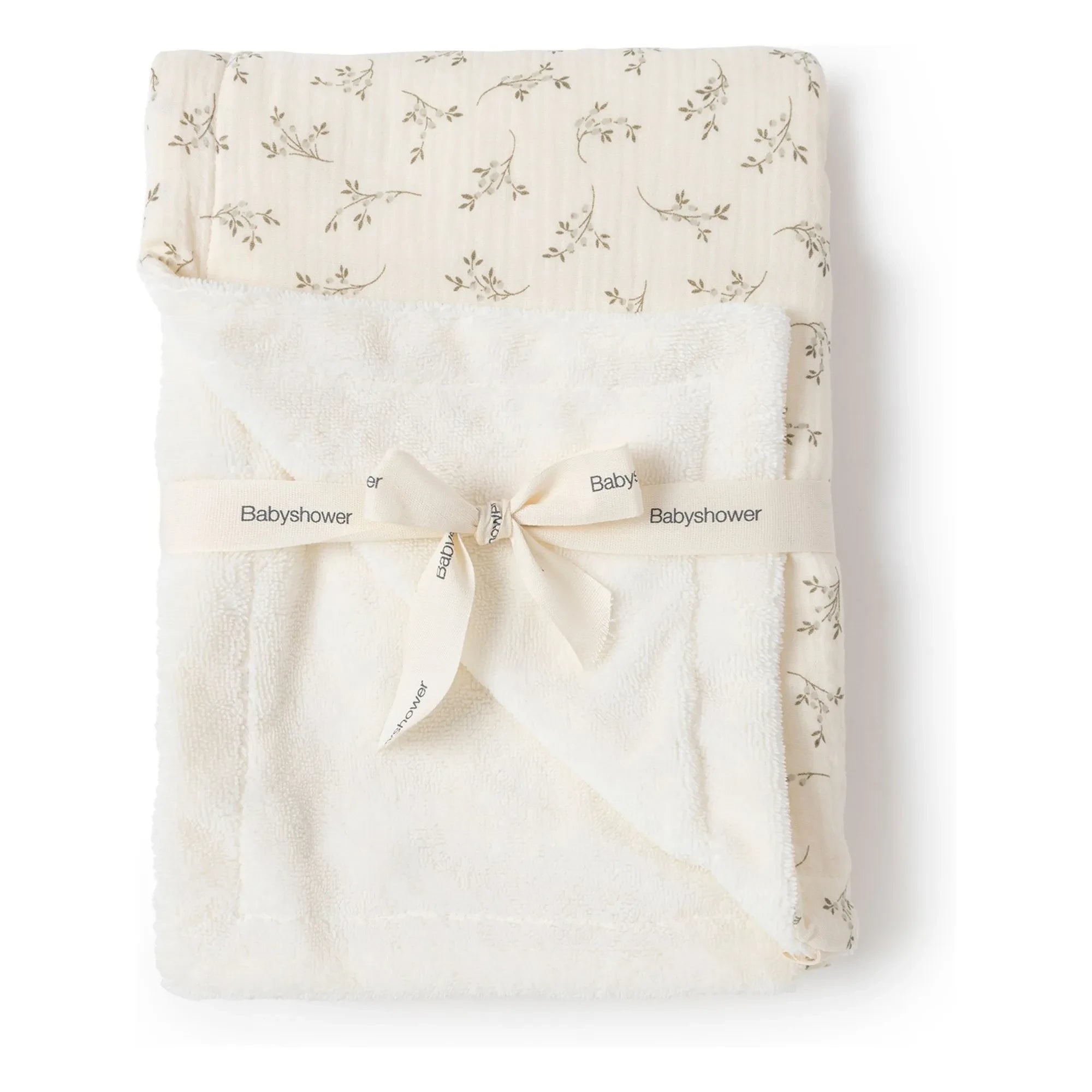 Baby shower - Manta entretiempo de olivo | Crudo