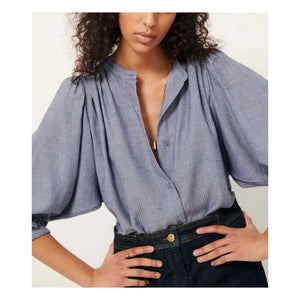 Sessùn - Blusa de línea A | Azul