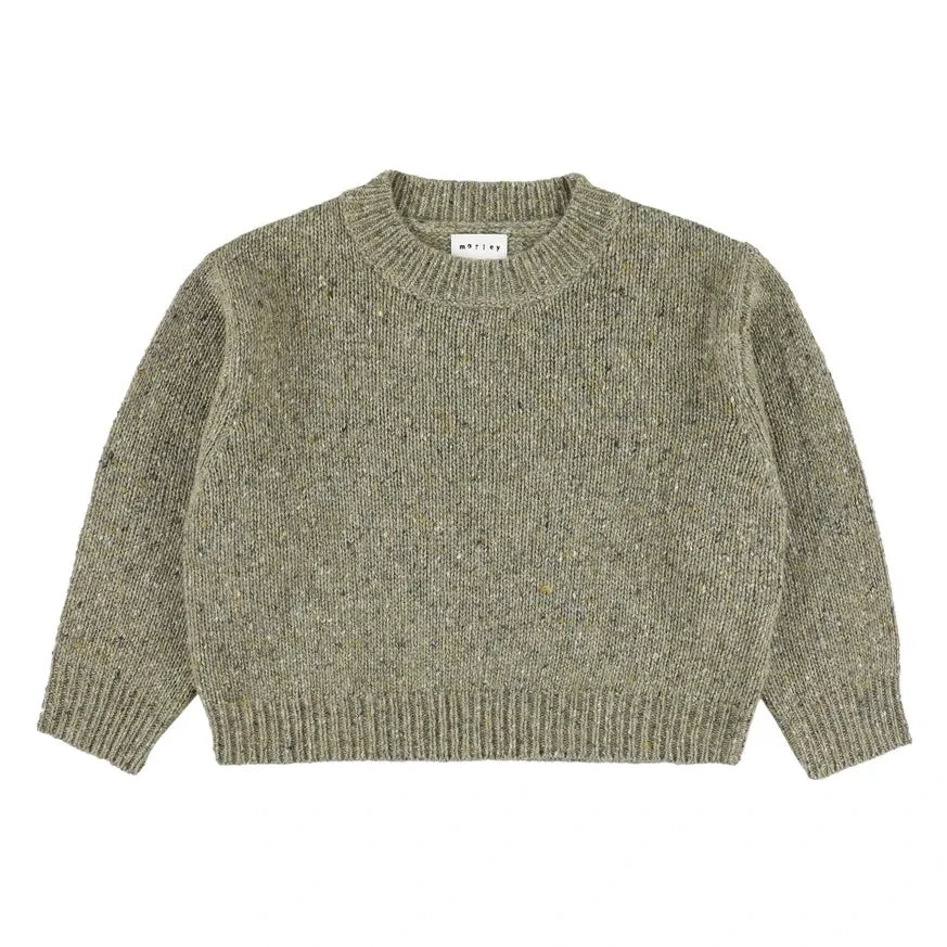 Morley - Zed Jersey jaspeado de lana merino | kaki claro