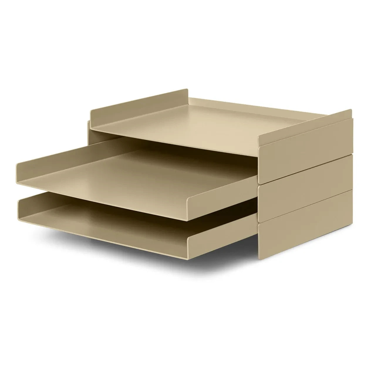 Ferm Living - Organizador de mesa metálico | Beige
