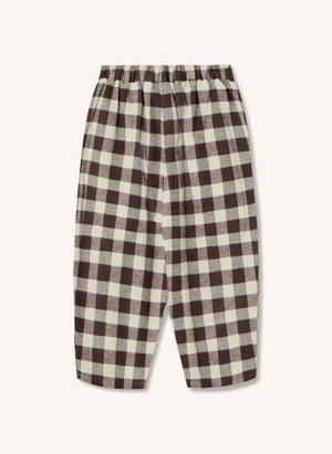 Fliink - Pantalones de cuadros Cody | Marrón