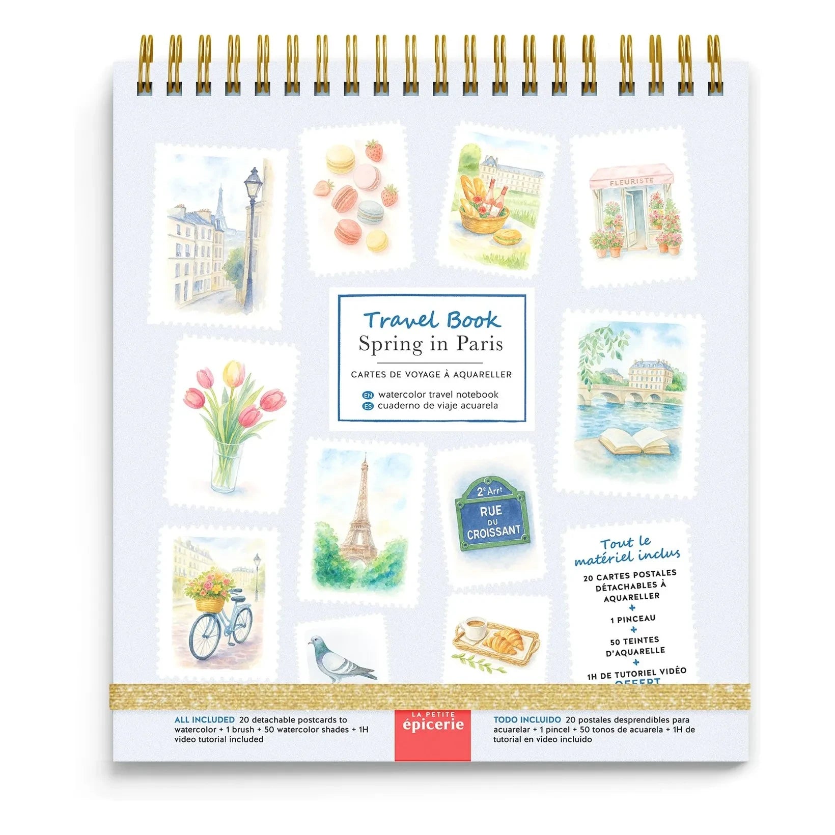 La Petite Épicerie - Cuaderno de acuarela - Primavera en París