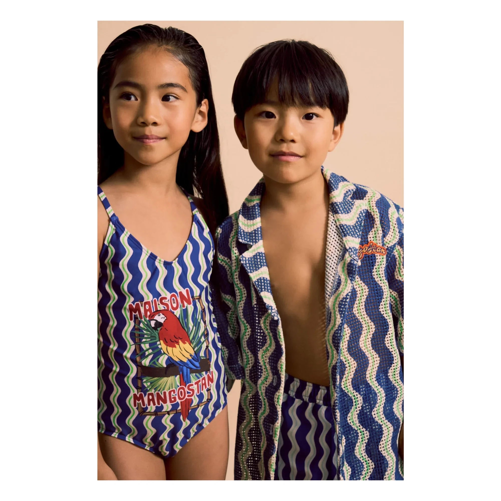 Maison Mangostan - Camisa Ondulada | Azul