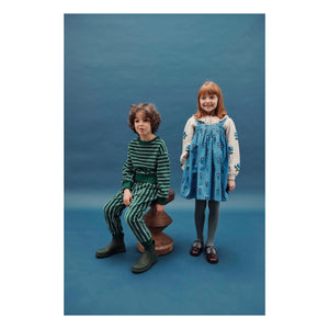 Emile et Ida - Sudadera a rayas de algodón orgánico | Verde