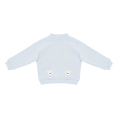 Donsje - Sudadera Foppe Oso Polar Algodón Orgánico | Azul Hielo