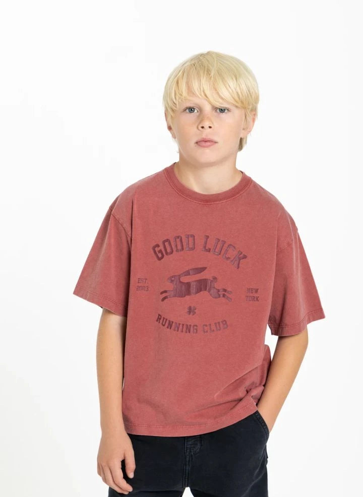Finger in the nose - King Good Luck Camiseta Orgánica de Algodón | Rojo oscuro