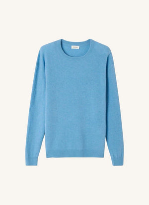 American Vintage - Suéter de lana Raxow | Azul con manchas