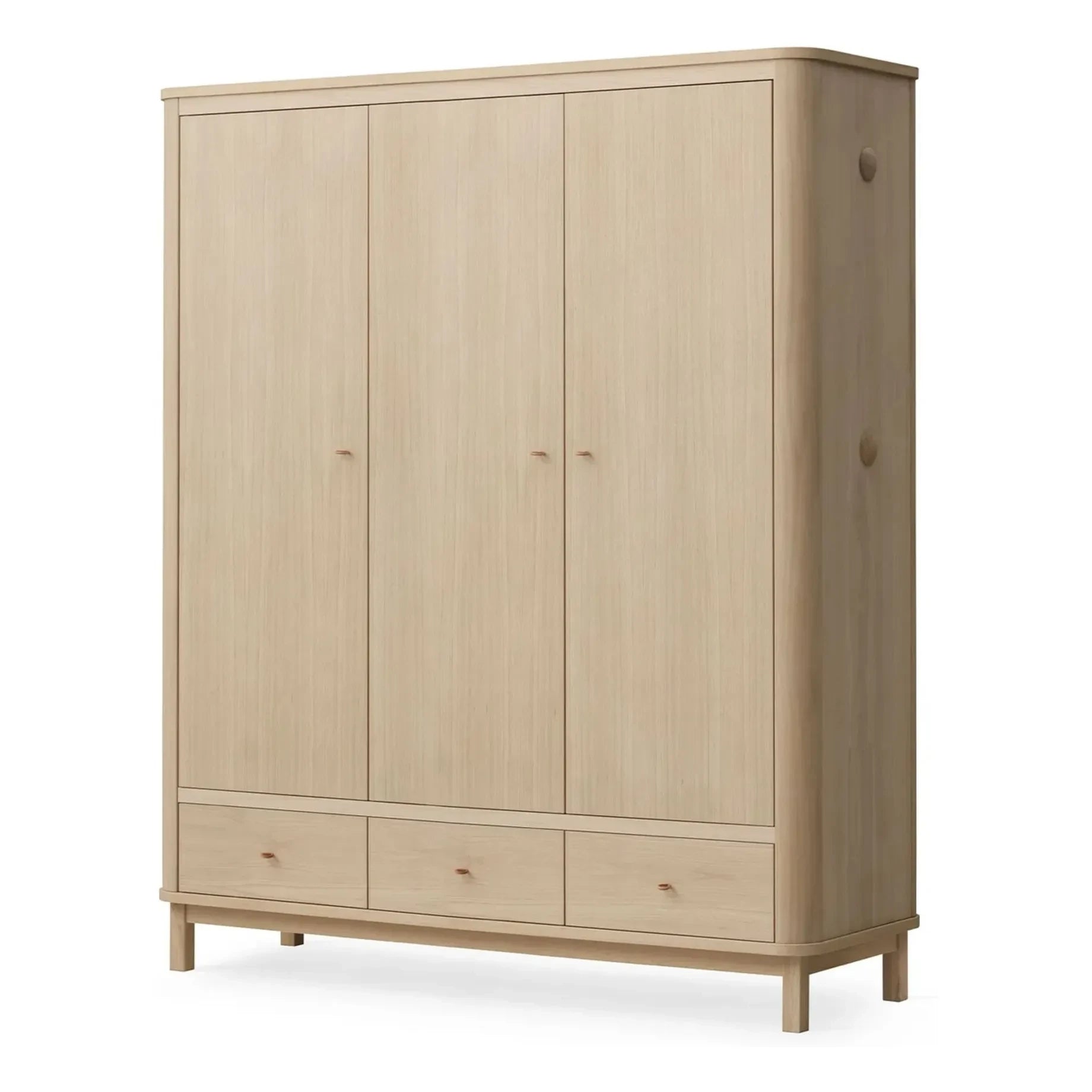 Oliver Furniture - Armario de 3 puertas de madera | Roble