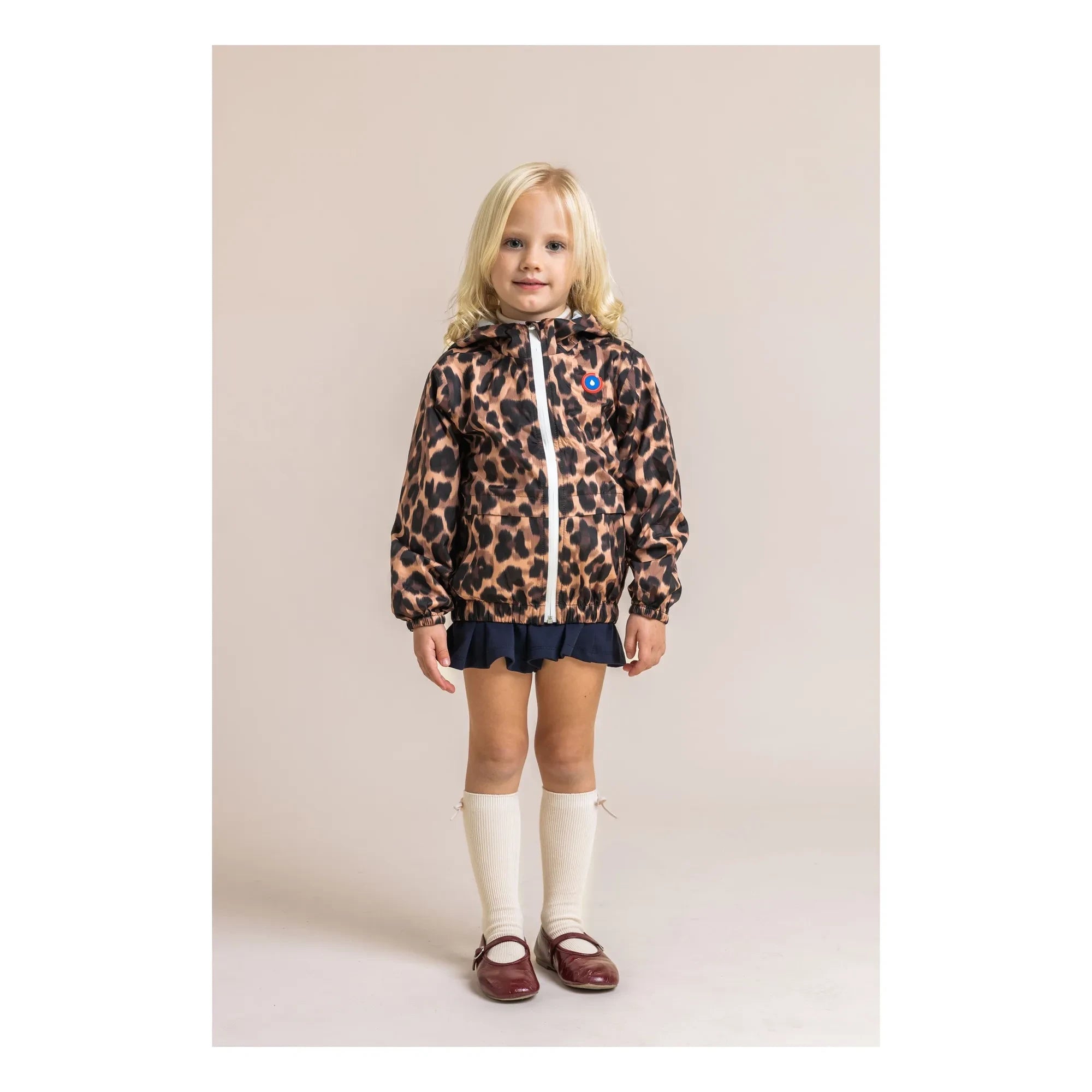 Flotte - Cortavientos impermeable Bastille Leopard de fibras recicladas | Marrón