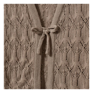 Sofie Schnoor - Cárdigan Anudado de Manga Corta Floriana | Beige