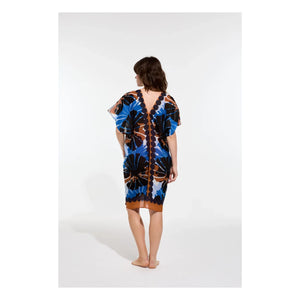 Mapoésie - Elia Pavot Vestido de Algodón | Azul