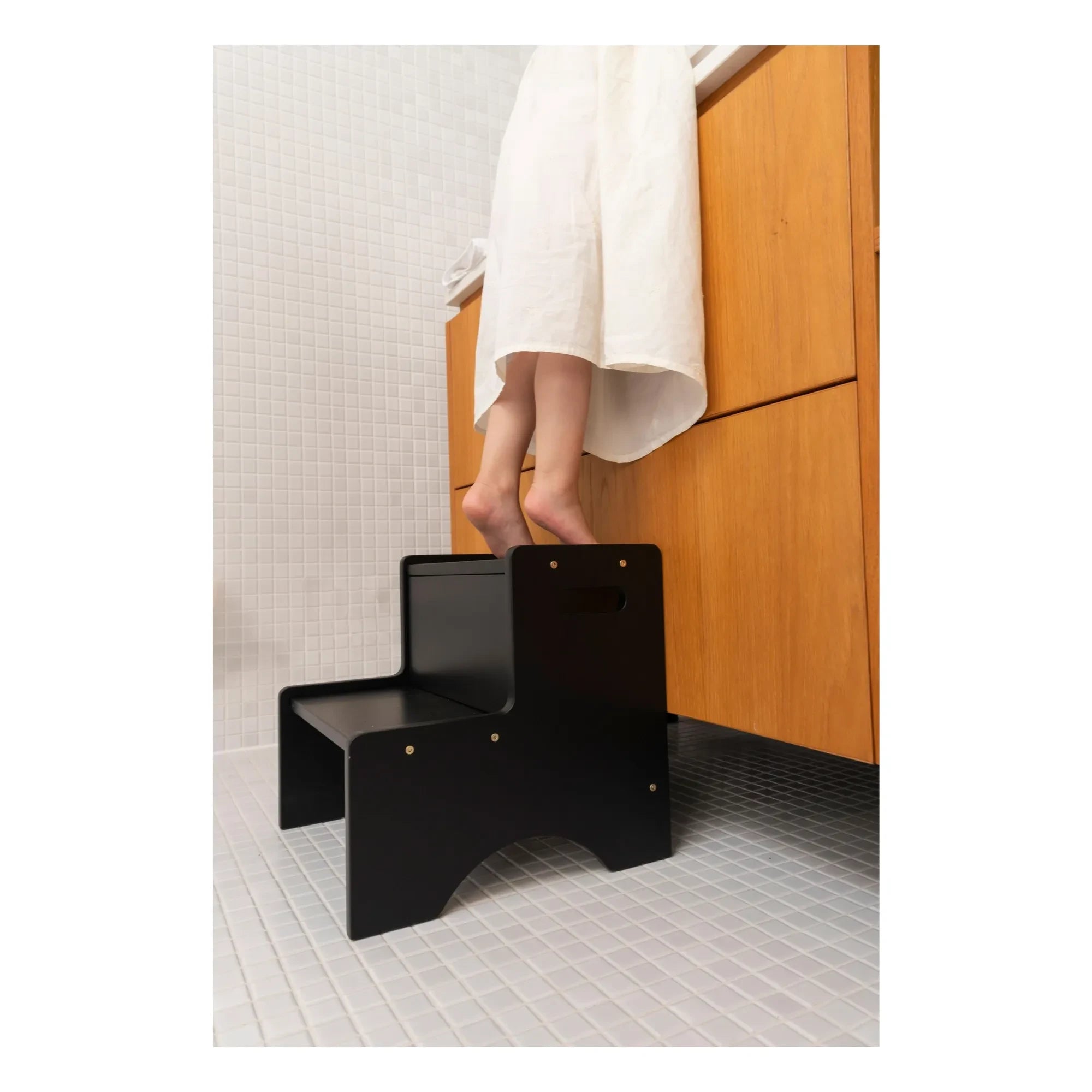 Nofred - Escalones de madera | Negro