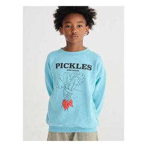 Bobo Choses - Sudadera de algodón orgánico Pickles | Azul claro
