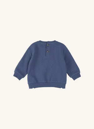 Petit Lem - Conjunto de sudadera y jogger de algodón orgánico para perro | Azul