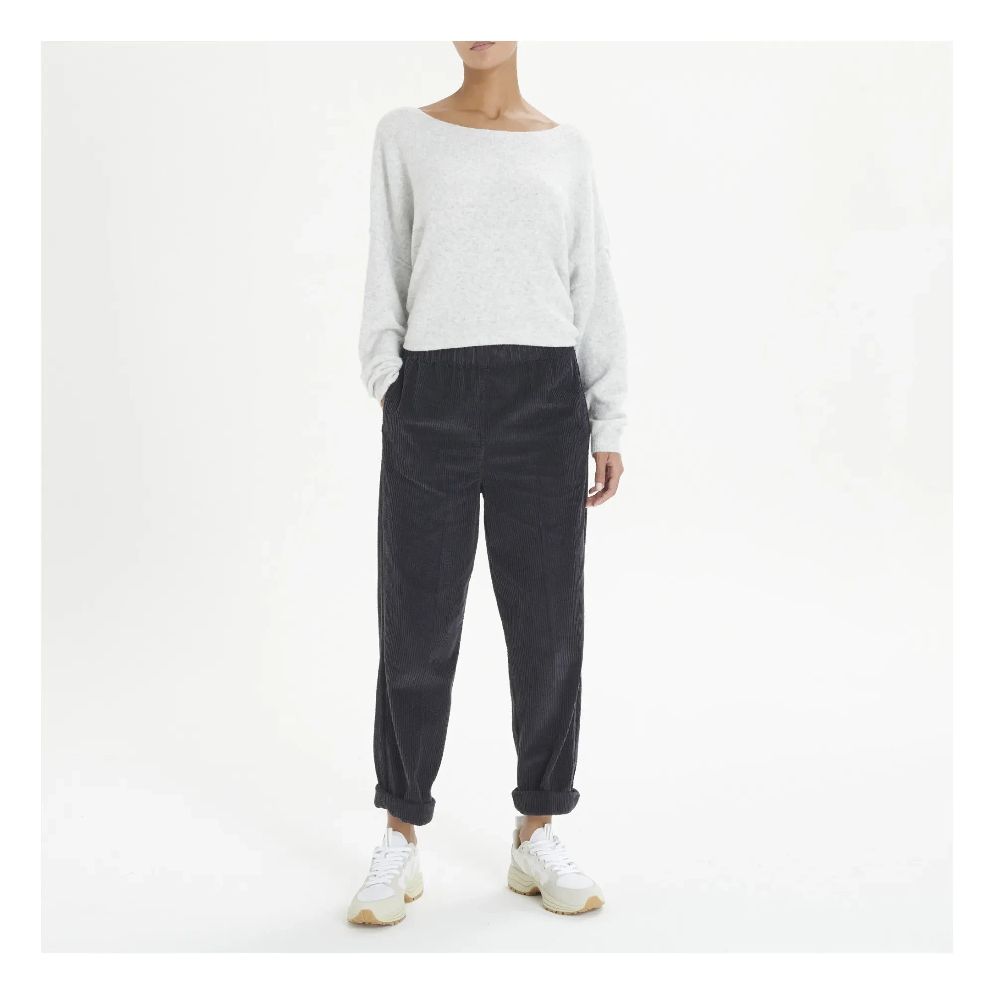 American Vintage - Pantalón de terciopelo Padow | Carbono