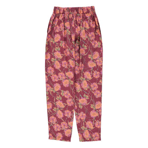 Sisters Department - Çiçek Desenli Pantolon | Bordo
