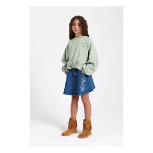 Hundred Pieces - Sudadera de algodón orgánico Belmont | Salvia