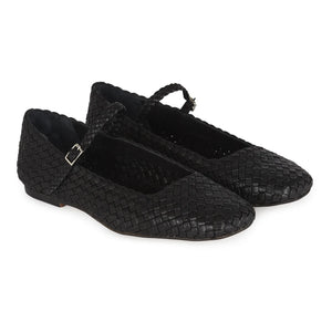 Augusta - Zapatos trenzados para bebé Julieta | Negro
