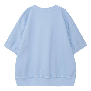 True Artist - Sudadera de manga corta N°12 Algodón orgánico | Azul claro
