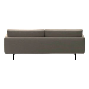 Sofá de 3 plazas de terciopelo cepillado Isly de Panac Edition - 205 cm | Cognac
