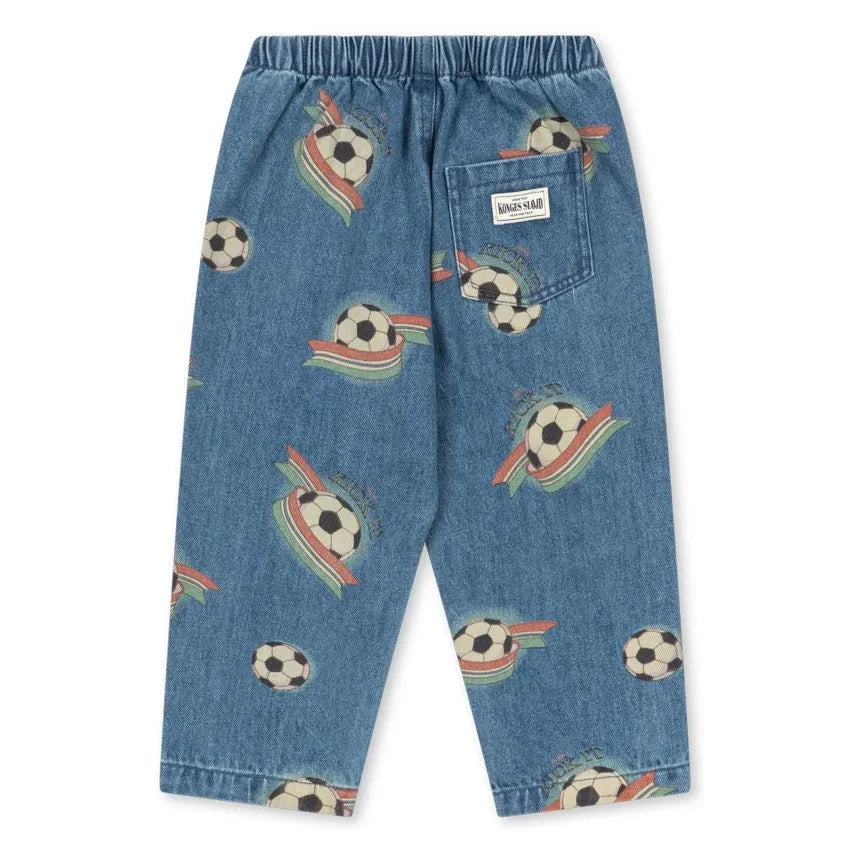 Konges Sløjd - Maillot de Fútbol Jean Magot de Algodón Orgánico | Azul