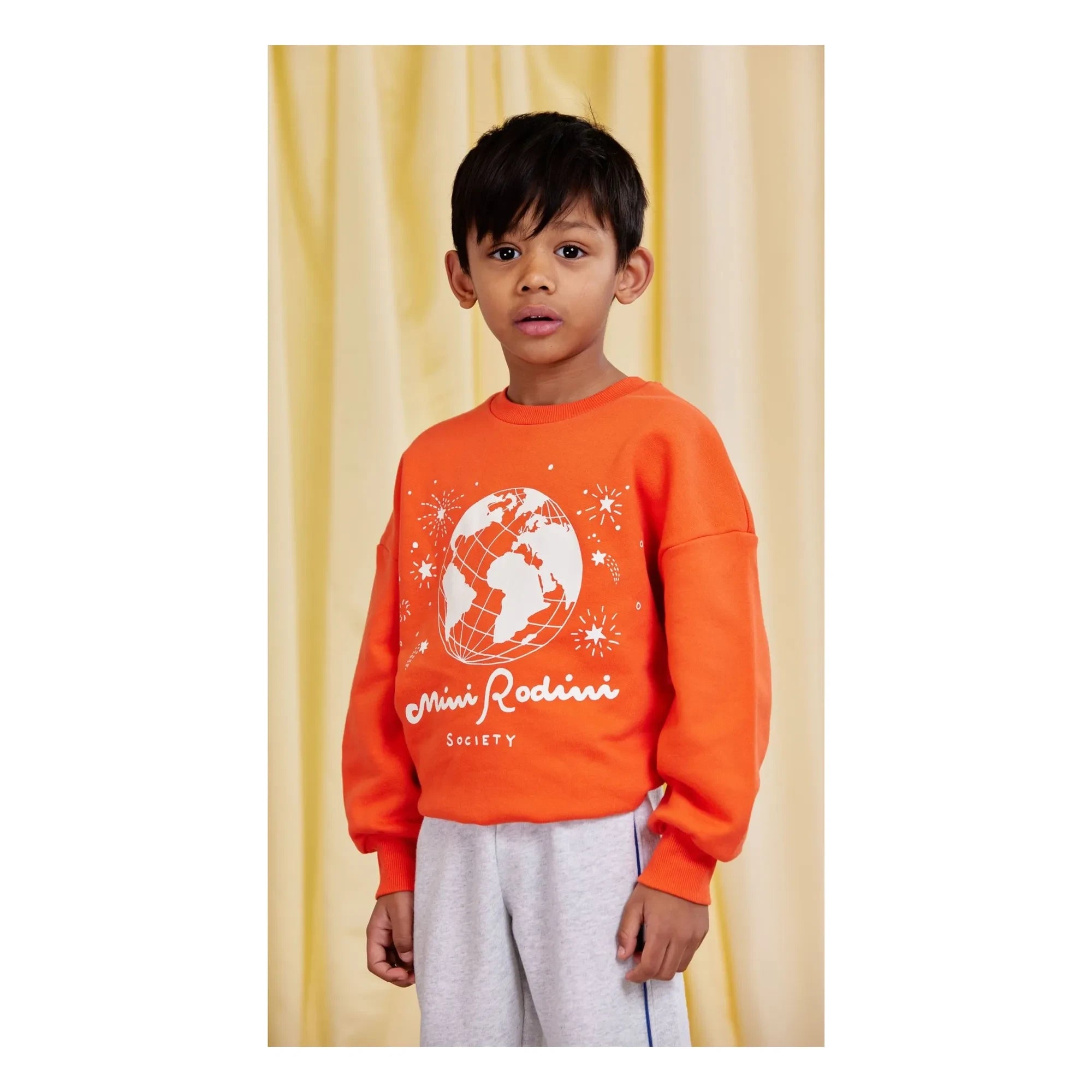 Mini Rodini - Sudadera de algodón orgánico Mini Rodini | Rojo