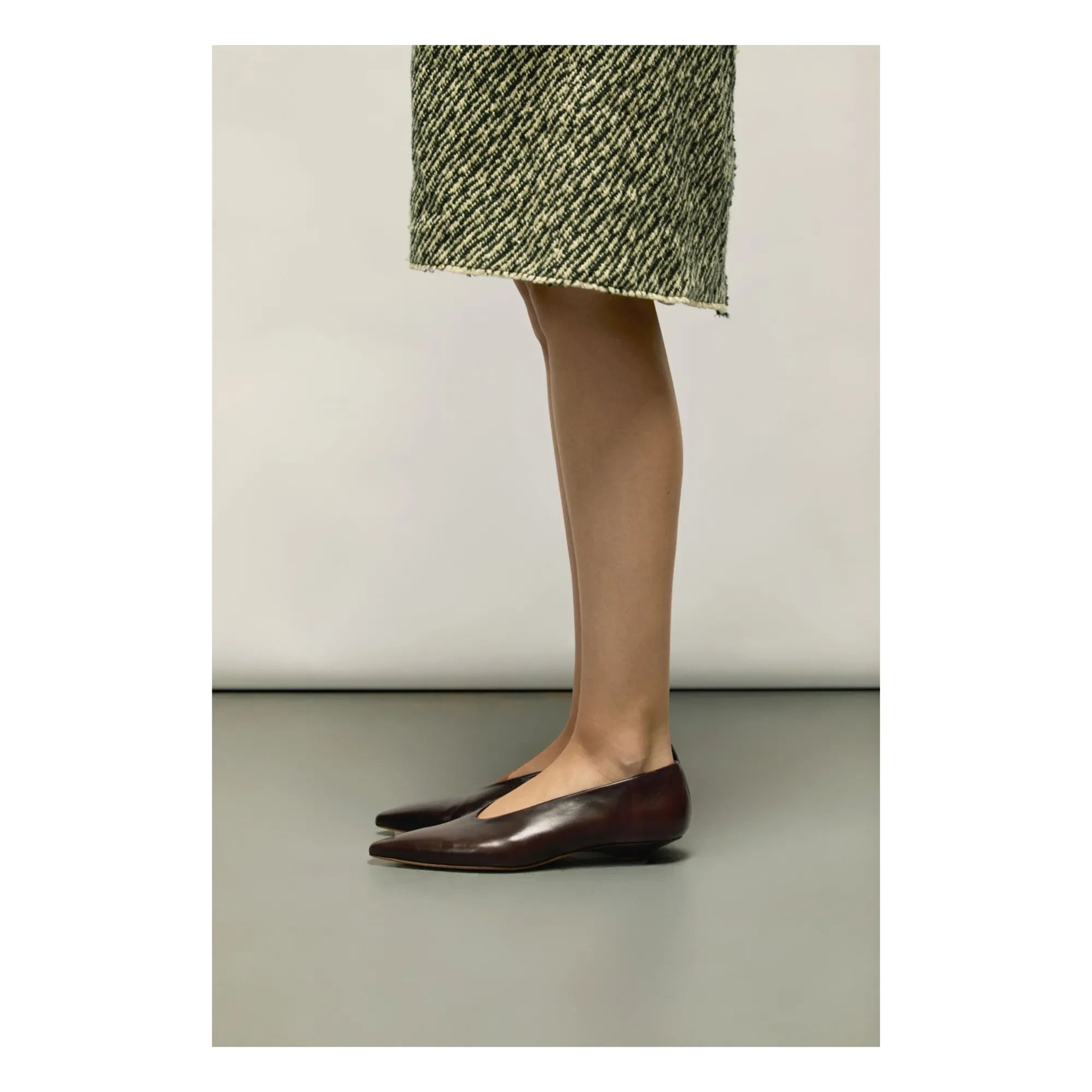 Augusta - Slingback Freya de piel | Marrón