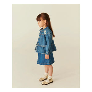Copenhagen Colors - Falda de algodón orgánico denim | Azul
