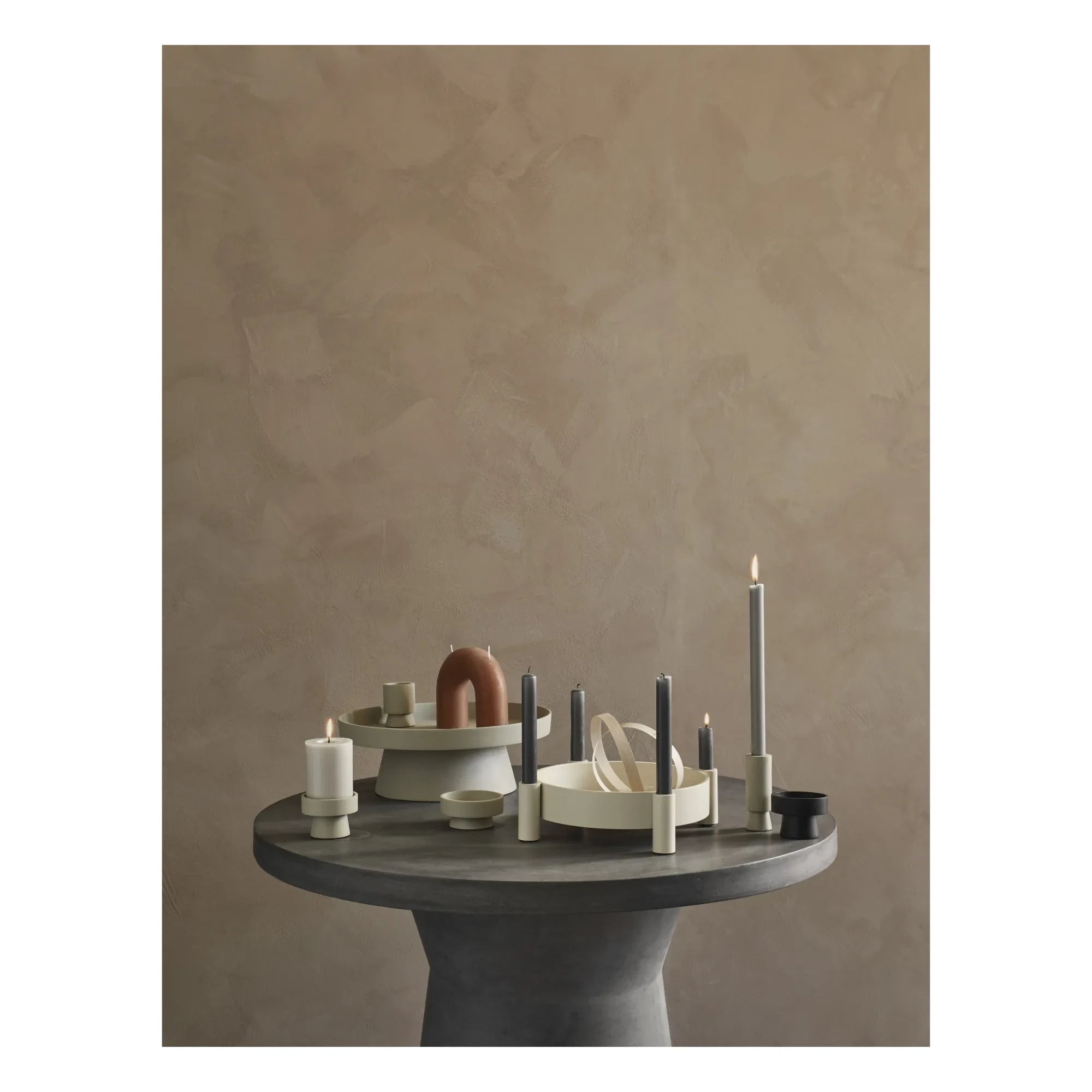 Broste Copenhagen - Vela decorativa curva | Ámbar