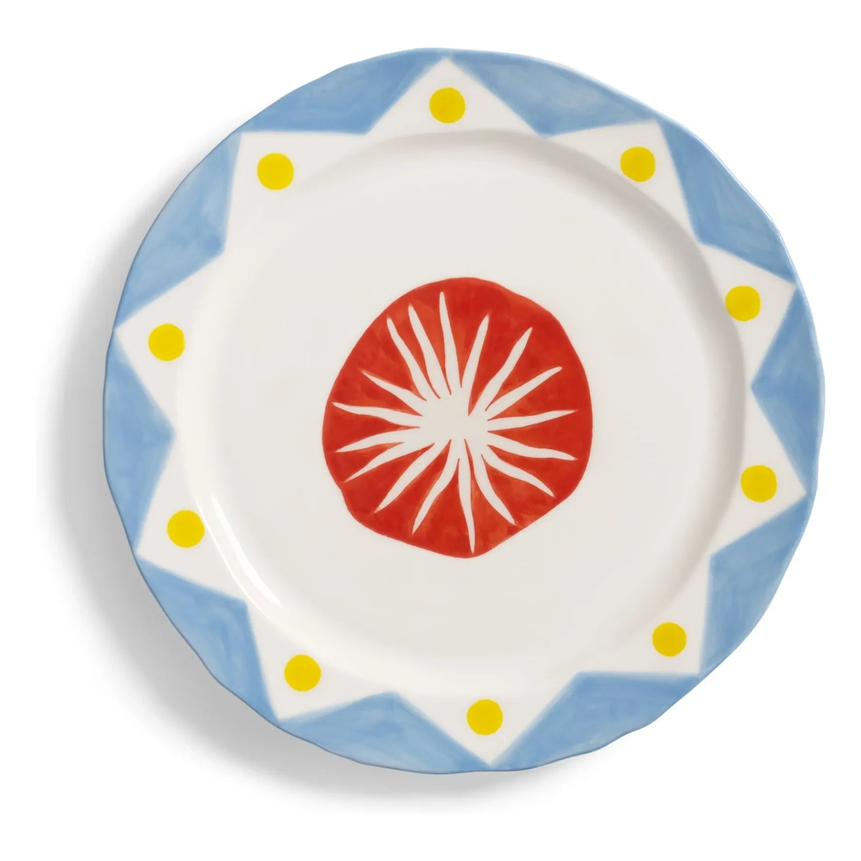 &Klevering - Plato Festivo de porcelana | Rojo