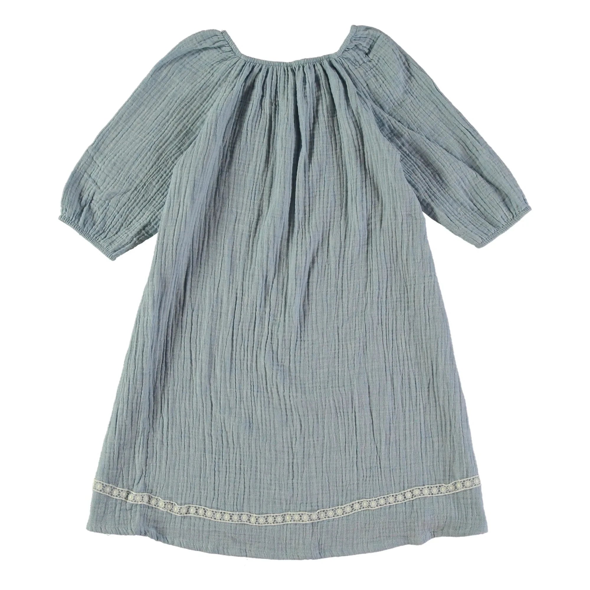 Risu Risu - Camisón de algodón orgánico Ostuni | Azul pálido