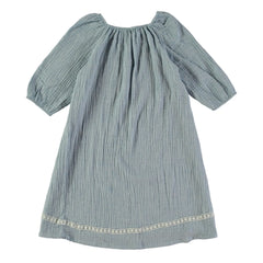 Risu Risu - Camisón de algodón orgánico Ostuni | Azul pálido