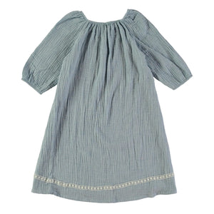 Risu Risu - Camisón de algodón orgánico Ostuni | Azul pálido