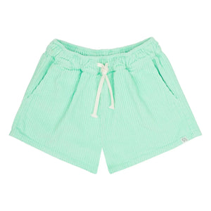 Jenest - Pantalón corto de terciopelo de algodón orgánico Lou | Turquesa
