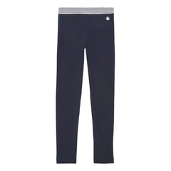 Petit Bateau - Leggings a rayas en la cintura | Azul marino