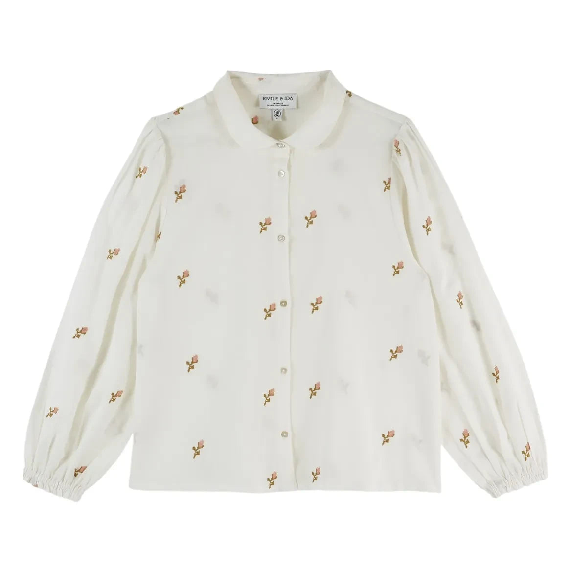 Emile et Ida - Camisa bordada Ecalypso | Crudo