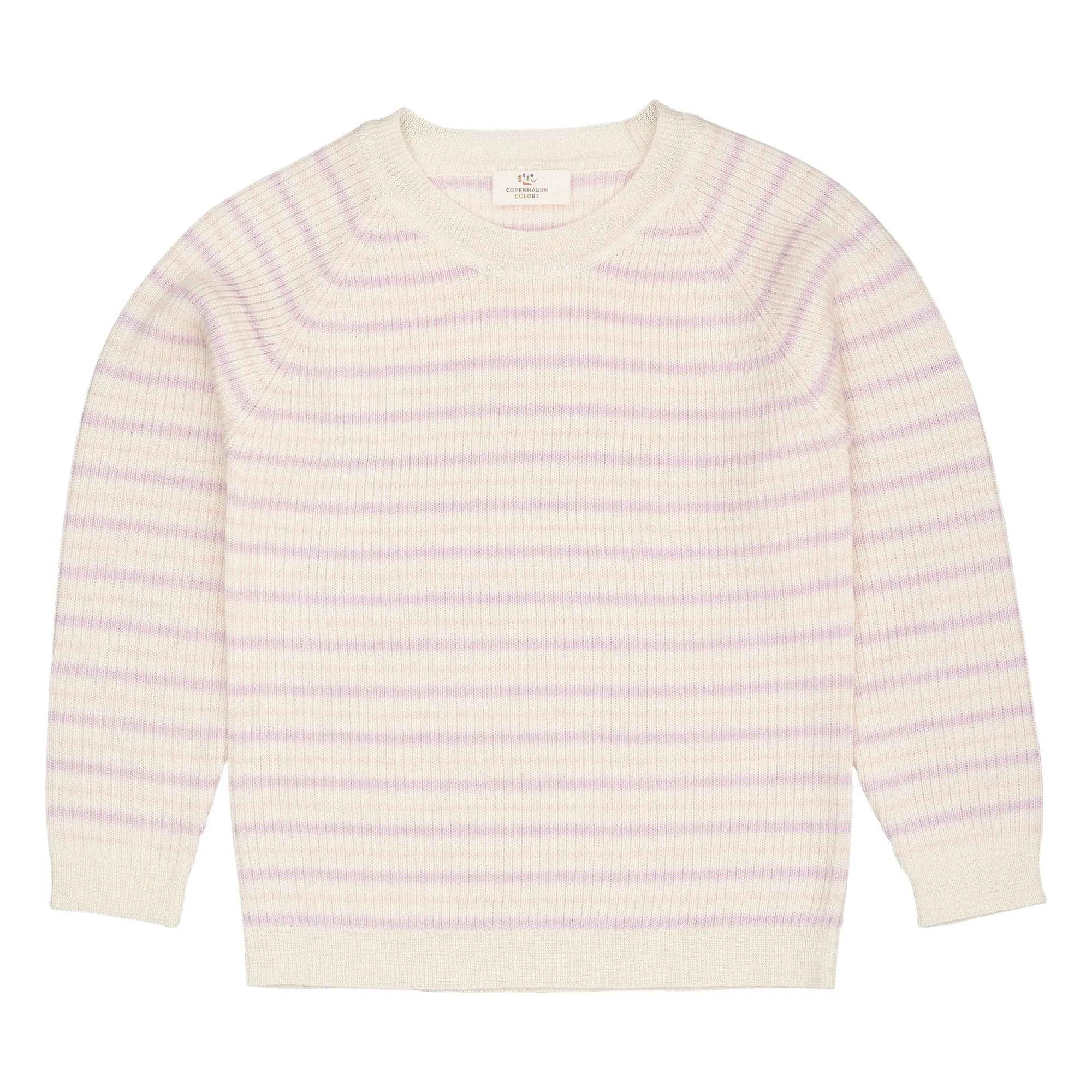Copenhagen Colors - Jersey de Pana a Rayas de Lana Merina | Lila