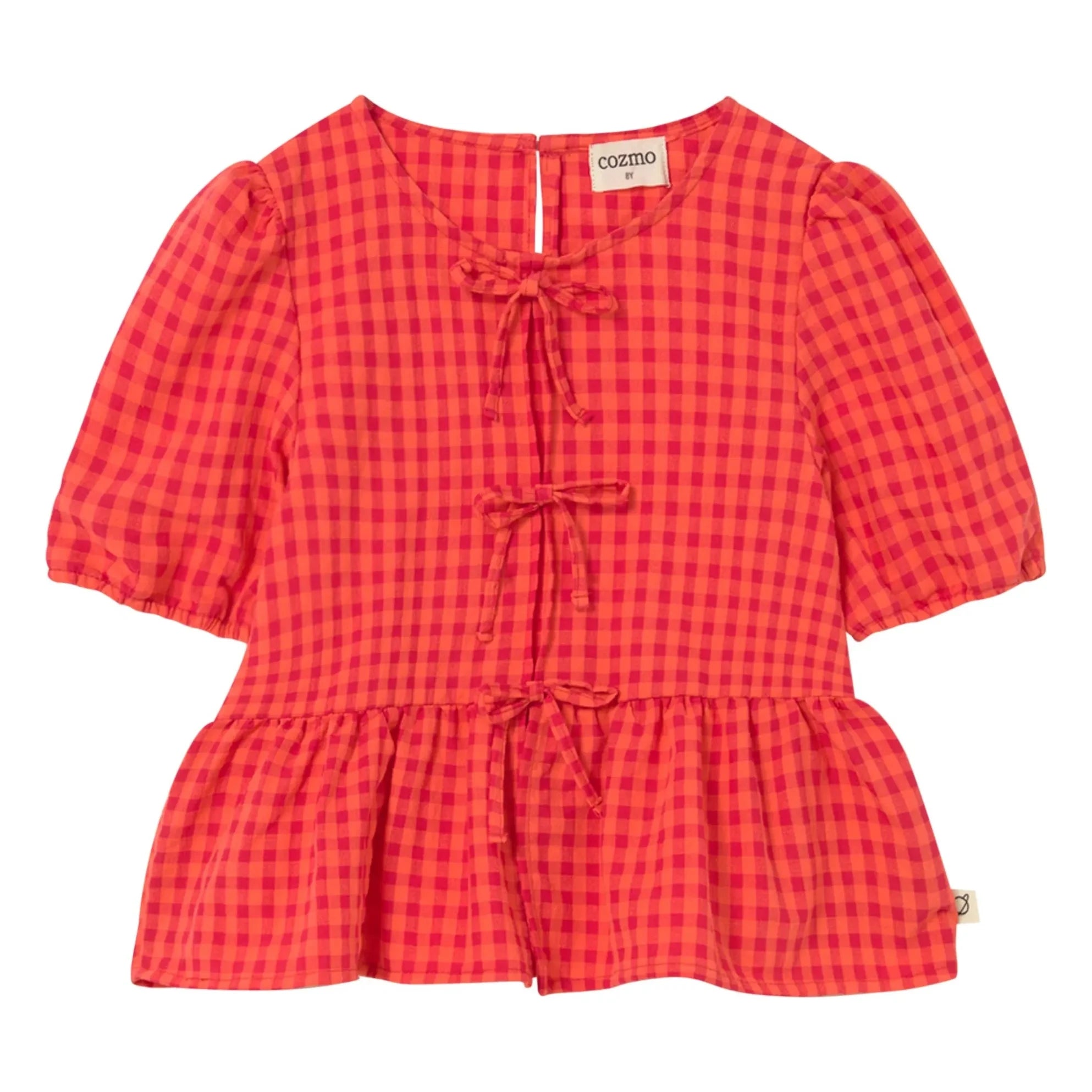 Cozmo - Blusa a cuadros Joy de fibras recicladas | Rojo