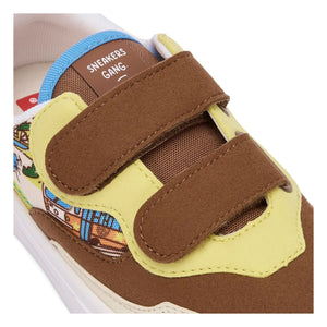 Hello Hossy - Zapatillas deportivas con detalle de arañazos San Francisco | Marrón