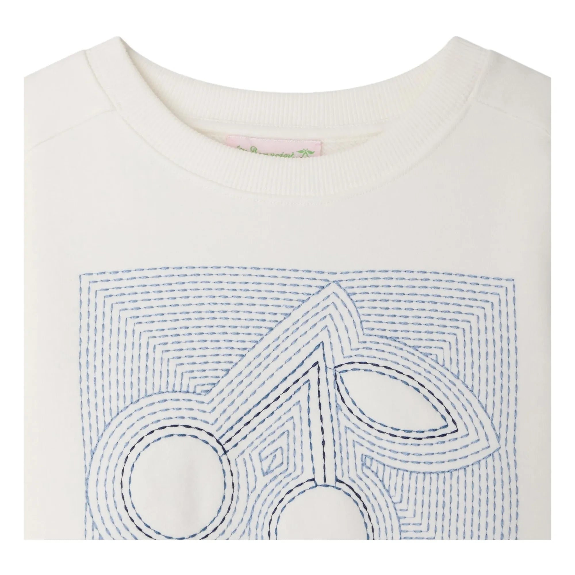 Bonpoint - Sudadera de algodón orgánico Gena Cherry | Blanco