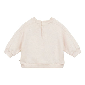 Arsène et Les Pipelettes - Sudadera Soleil de algodón orgánico | Beige jaspeado